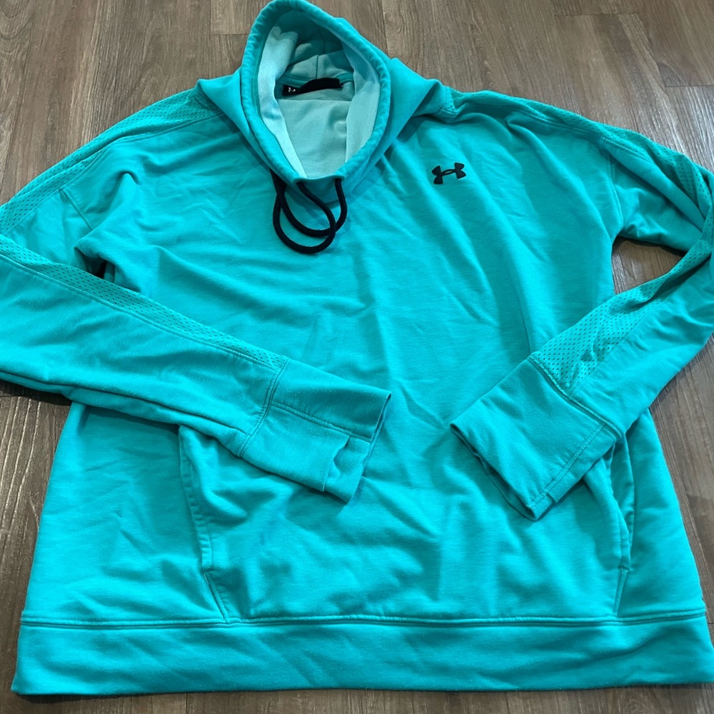 Under armour blue turtle neck type sweatshirt